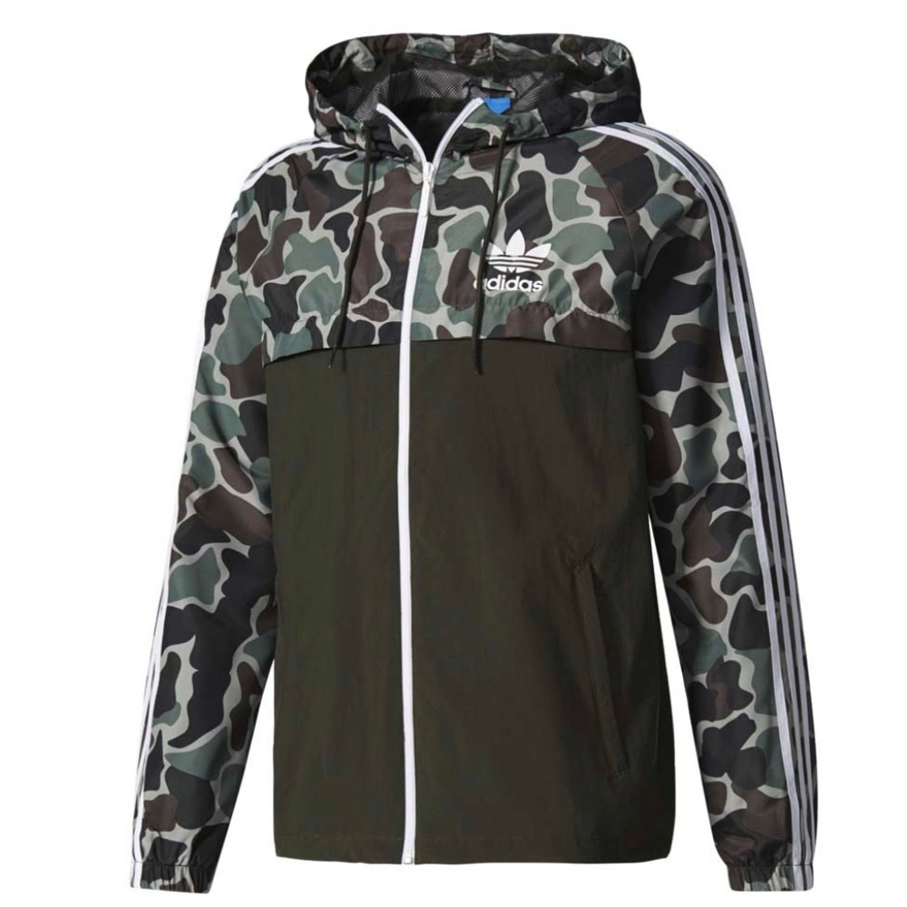 Adidas Originals -Camo Windbreaker, Size Small